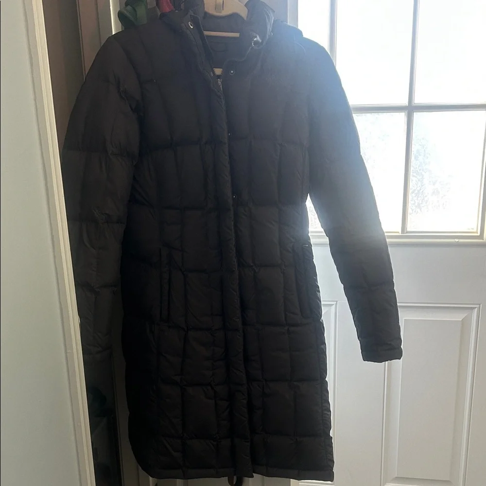 The North Face Charcoal Gray Puffer Coat - Picture 1 of 10